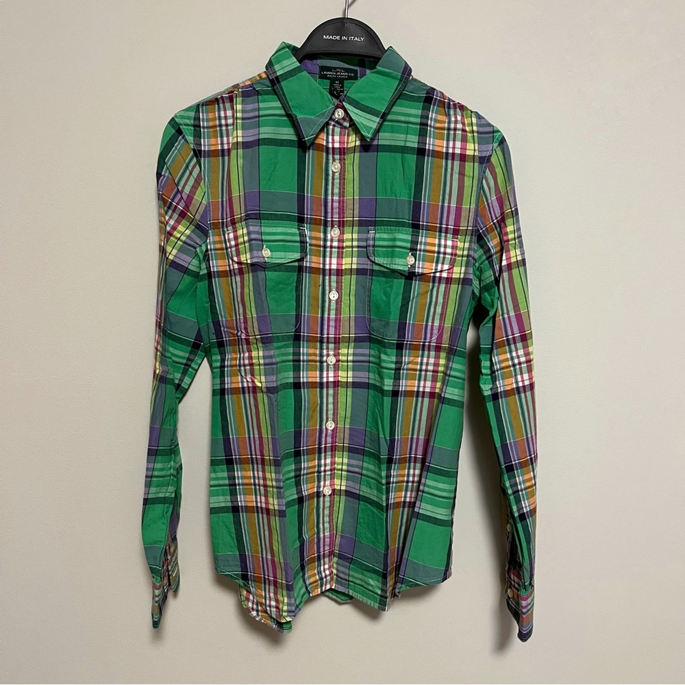 Ralph Lauren Plaid Oxford Button Down